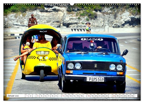Produktbild: LADA-LAND KUBA (Wandkalender 2026 DIN A2 quer), CALVENDO Monatskalender