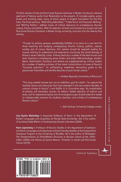 Produktbild: Late and Post-Soviet Russian Literature