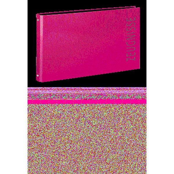 Produktbild: VELOFLEX Zeugnisringbuch pink DIN A4