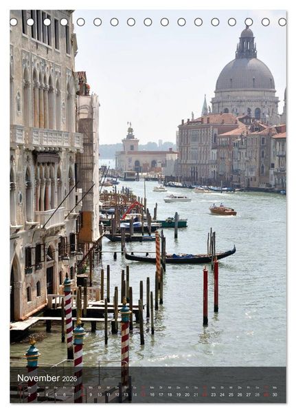 Produktbild: Fotografischer Streifzug durch Venedig (Tischkalender 2026 DIN A5 hoch), CALVENDO Monatskalender