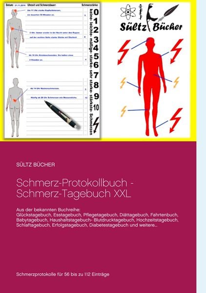 Produktbild: Schmerz-Protokollbuch - Schmerz-Tagebuch XXL