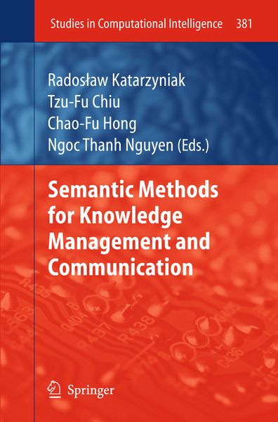 Produktbild: Semantic Methods for Knowledge Management and Communication