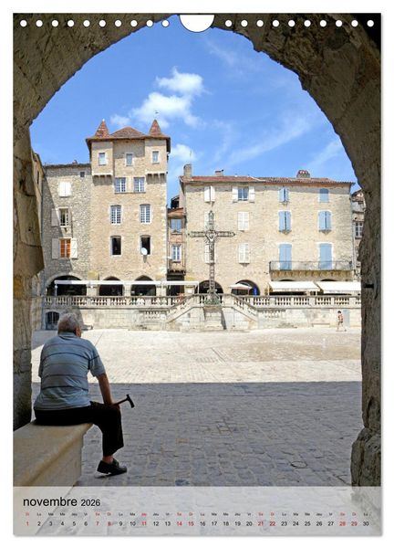 Produktbild: BASTIDES Occitanie (Calendrier mural 2026 DIN A4 horizontal), CALVENDO calendrier mensuel