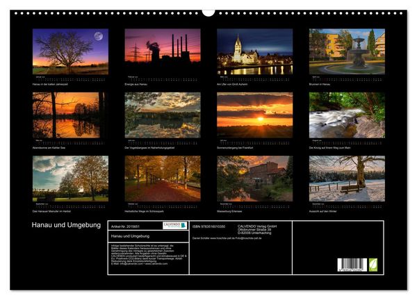Produktbild: Hanau und Umgebung (Wandkalender 2026 DIN A2 quer), CALVENDO Monatskalender