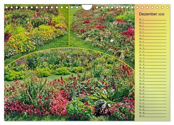 Produktbild: Bl&uuml;hende Gartenparks in Mannheim (Wandkalender 2026 DIN A4 quer), CALVENDO Monatskalender