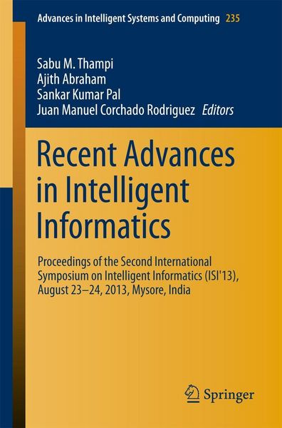 Produktbild: Recent Advances in Intelligent Informatics