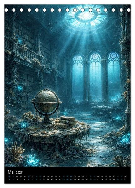Produktbild: Aetherion &ndash; Die versunkene Stadt (Tischkalender 2027 DIN A5 hoch), CALVENDO Monatskalender