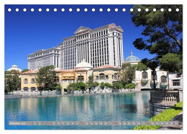 Produktbild: Las Vegas - Nevada (Tischkalender 2026 DIN A5 quer), CALVENDO Monatskalender