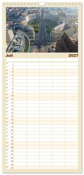 Produktbild: Familienplaner 2027 - Berlin - Reise durch die deutsche Geschichte mit 5 Spalten (Wandkalender, 21 x 45 cm) CALVENDO