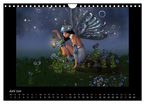 Produktbild: Elfenlichter (Wandkalender 2026 DIN A4 quer), CALVENDO Monatskalender