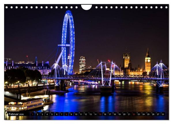 Produktbild: Wundervolles London (Wandkalender 2026 DIN A4 quer), CALVENDO Monatskalender