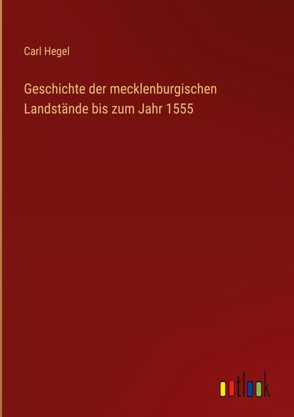 Produktbild: Geschichte der mecklenburgischen Landst&auml;nde bis zum Jahr 1555