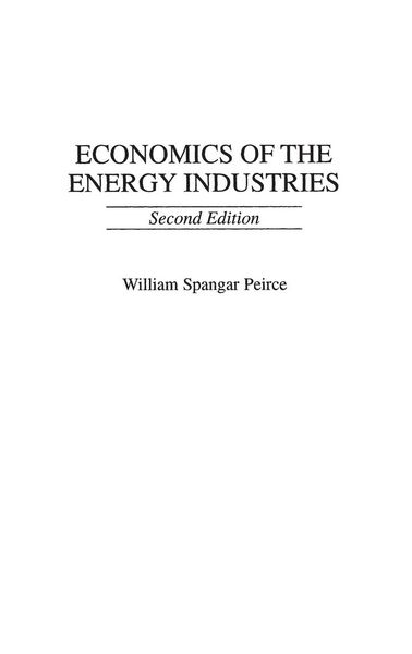 Produktbild: Economics of the Energy Industries