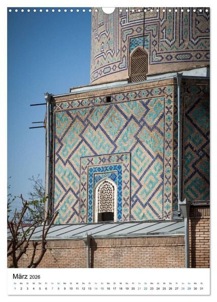 Produktbild: Usbekistan - Faszinierende Architektur entlang der Seidenstra&szlig;e (Wandkalender 2026 DIN A3 hoch), CALVENDO Monatskalender