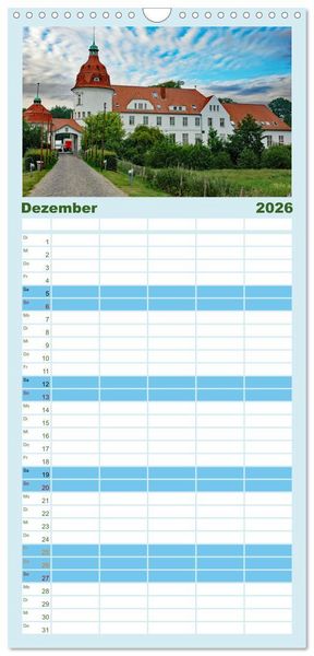 Produktbild: Familienplaner 2026 - Sehenswertes im S&uuml;den D&auml;nemarks mit 5 Spalten (Wandkalender, 21 x 45 cm) CALVENDO