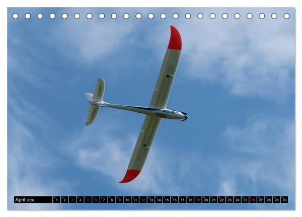 Produktbild: Modellflugkalender 2026 (Tischkalender 2026 DIN A5 quer), CALVENDO Monatskalender