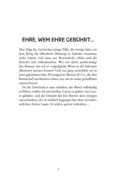 Produktbild: Ars&egrave;ne Lupin &ndash; Die Agentur Barnett & Co. Detektivgeschichten. Maurice Leblanc