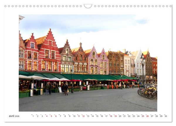 Produktbild: Profiter de Bruges (Calendrier mural 2026 DIN A3 vertical), CALVENDO calendrier mensuel