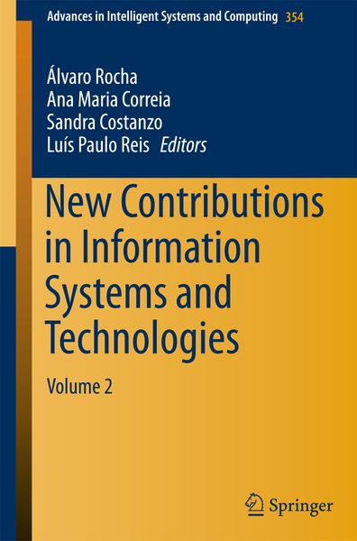 Produktbild: New Contributions in Information Systems and Technologies