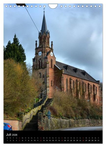 Produktbild: Sa(ar)krale Baukunst - Kirchenarchitektur im Saarland (Wandkalender 2026 DIN A4 hoch), CALVENDO Monatskalender