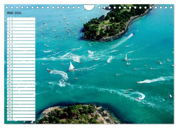 Produktbild: Le Golfe du Morbihan vu du ciel (Calendrier mural 2026 DIN A4 vertical), CALVENDO calendrier mensuel