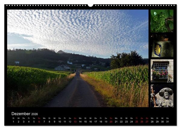 Produktbild: Via de la Plata - auf dem Jakobsweg von Sevilla nach Santiago (Wandkalender 2026 DIN A2 quer), CALVENDO Monatskalender