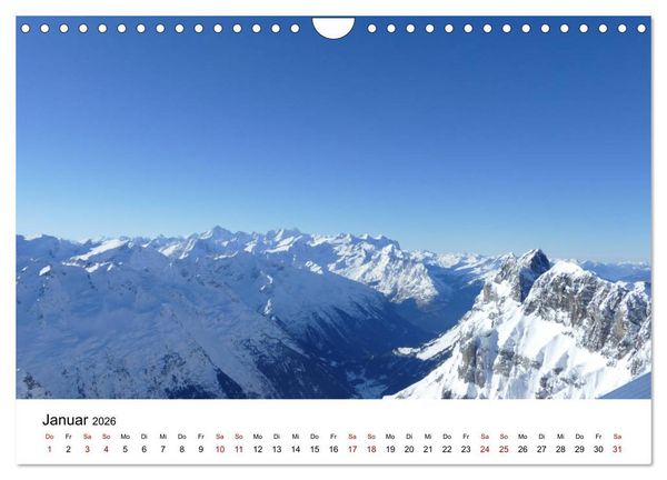 Produktbild: Wundersch&ouml;ne Landschaften in den Alpen (Wandkalender 2026 DIN A4 quer), CALVENDO Monatskalender