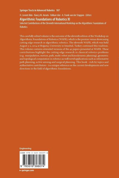 Produktbild: Algorithmic Foundations of Robotics XI