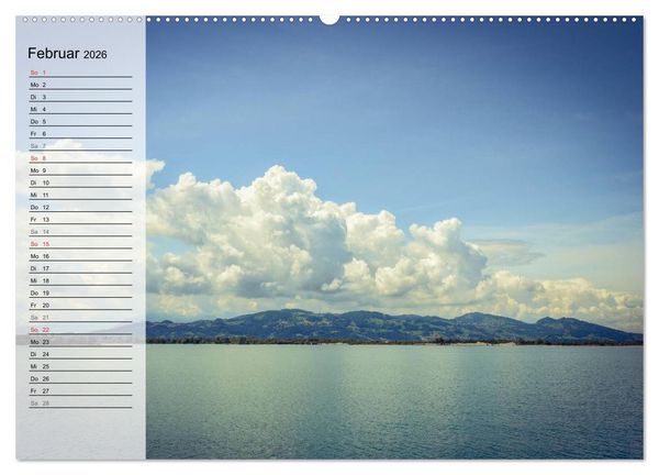 Produktbild: Unterwegs am Bodensee (hochwertiger Premium Wandkalender 2026 DIN A2 quer), Kunstdruck in Hochglanz