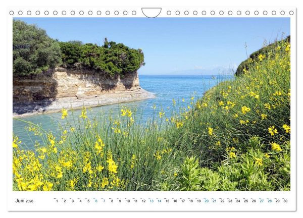Produktbild: Korfu - Perle an der Adria. Natur, Kultur und Canal D'Amour (Wandkalender 2026 DIN A4 quer), CALVENDO Monatskalender
