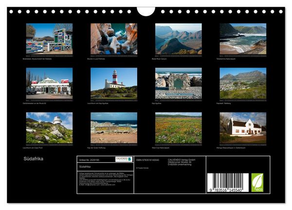 Produktbild: S&uuml;dafrika (Wandkalender 2026 DIN A4 quer), CALVENDO Monatskalender