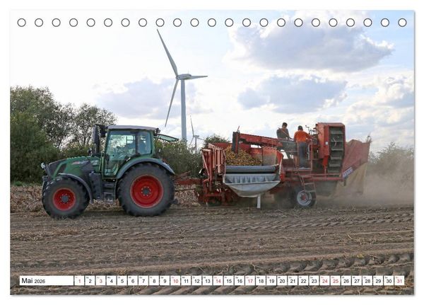 Produktbild: Kartoffel-Ernte - hautnah erleben (Tischkalender 2026 DIN A5 quer), CALVENDO Monatskalender