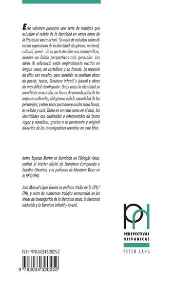 Produktbild: La identidad en la literatura vasca contempor&aacute;nea