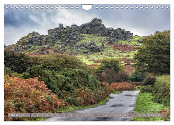 Produktbild: Dartmoor, herbe Sch&ouml;nheit im S&uuml;den Englands (Wandkalender 2026 DIN A4 quer), CALVENDO Monatskalender