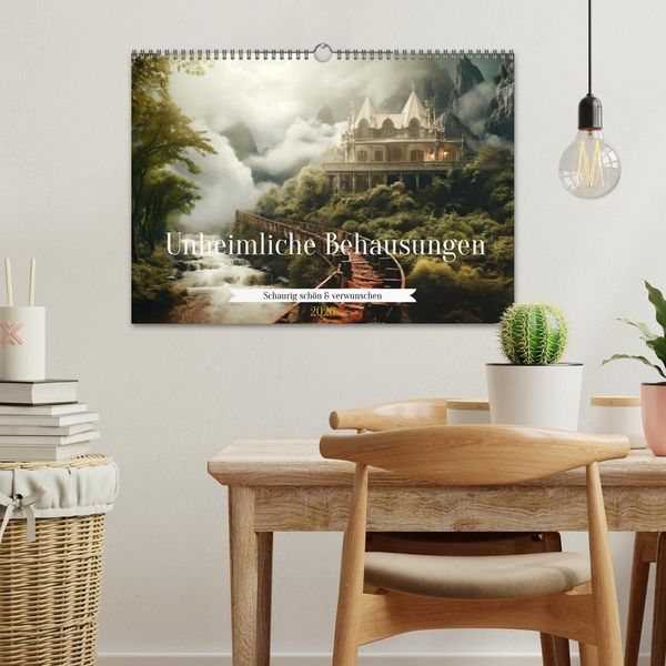 Produktbild: Unheimliche Behausungen (Wandkalender 2026 DIN A3 quer), CALVENDO Monatskalender