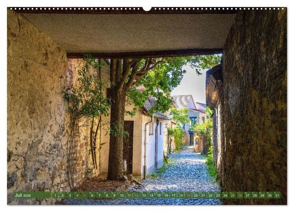 Produktbild: Ein Bummel durch die romantischen Gassen von Freinsheim in der Pfalz (hochwertiger Premium Wandkalender 2026 DIN A2 quer), Kunstdruck in Hochglanz