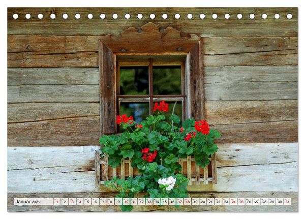 Produktbild: Bauernfenster (Tischkalender 2026 DIN A5 quer), CALVENDO Monatskalender