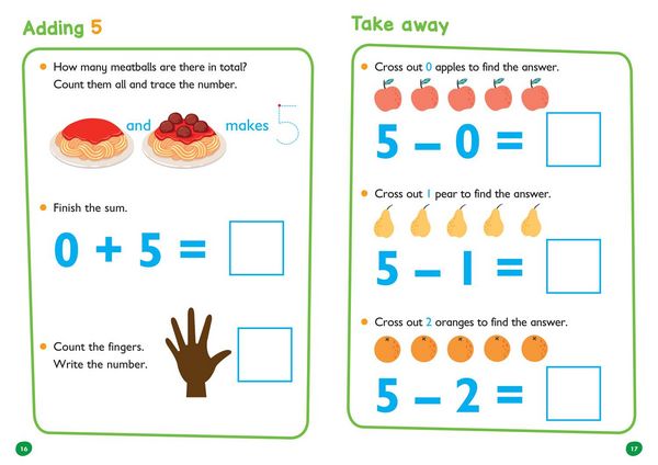 Produktbild: First Sums Age 3-5 Wipe Clean Activity Book