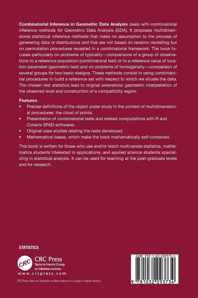 Produktbild: Combinatorial Inference in Geometric Data Analysis