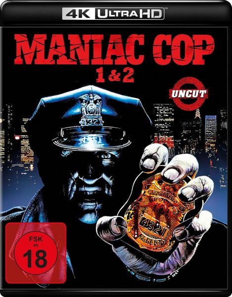 Produktbild: Maniac Cop 1 & 2 (uncut) (4K Ultra HD) (+ Blu-ray)