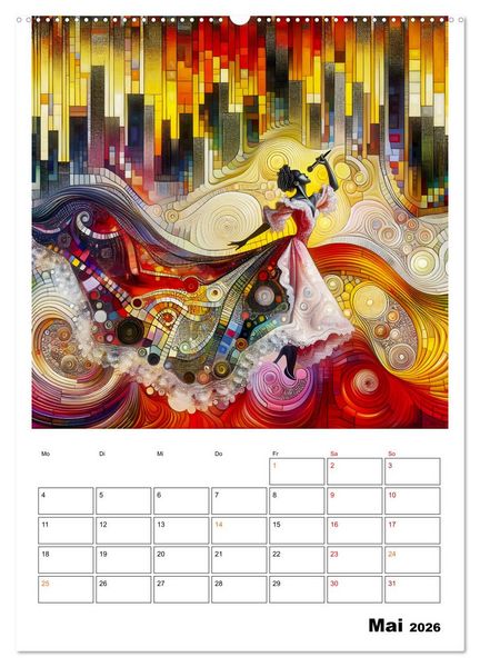 Produktbild: Taktvoll &ndash; Rhythmische Eleganz (hochwertiger Premium Wandkalender 2026 DIN A2 hoch), Kunstdruck in Hochglanz