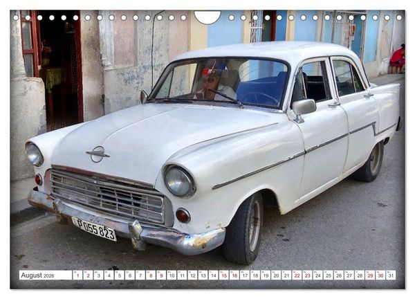 Produktbild: El Capit&aacute;n - Der Opel Kapit&auml;n in Kuba (Wandkalender 2026 DIN A4 quer), CALVENDO Monatskalender