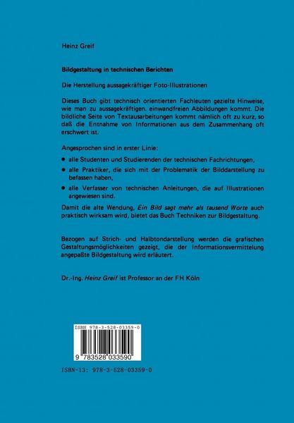 Produktbild: Bildgestaltung in technischen Berichten