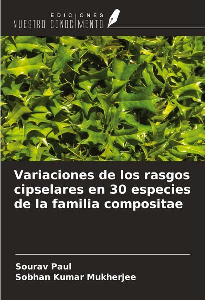 Produktbild: Variaciones de los rasgos cipselares en 30 especies de la familia compositae