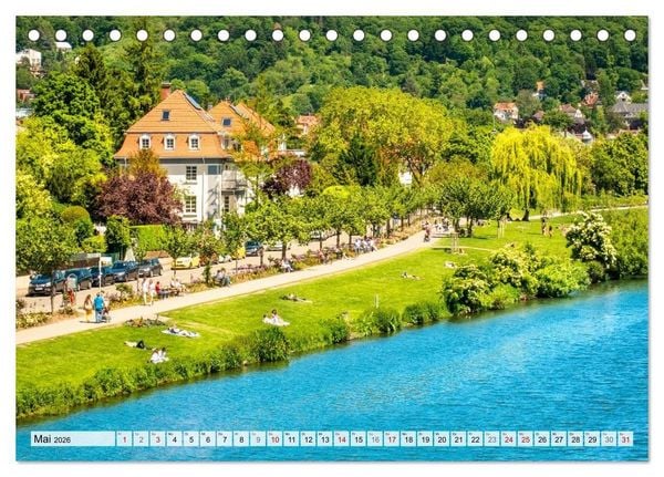 Produktbild: Romantisches Heidelberg &ndash; 12 Traummotive voller Magie und Geschichte (Tischkalender 2026 DIN A5 quer), CALVENDO Monatskalender