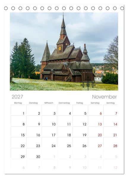 Produktbild: Tischplaner 2027 - Deutschlands Regionen - der Harz (A5 Tischkalender zum Aufstellen) CALVENDO