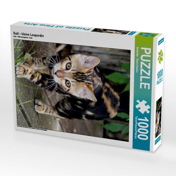 Produktbild: CALVENDO Puzzle Suki - kleine Leopardin | 1000 Teile Lege-Gr&ouml;&szlig;e 64x48cm Foto-Puzzle f&uuml;r gl&uuml;ckliche Stunden