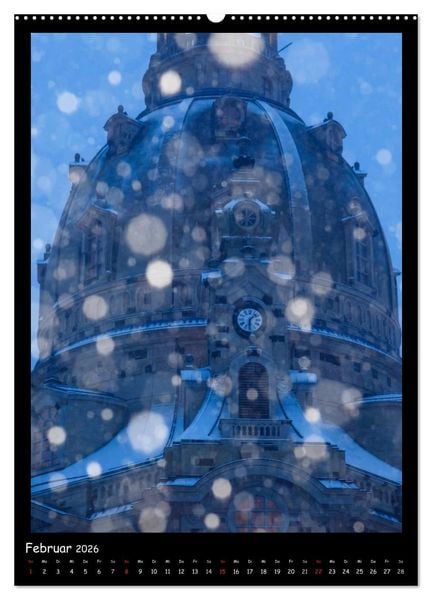 Produktbild: Frauenkirche Dresden (hochwertiger Premium Wandkalender 2026 DIN A2 hoch), Kunstdruck in Hochglanz