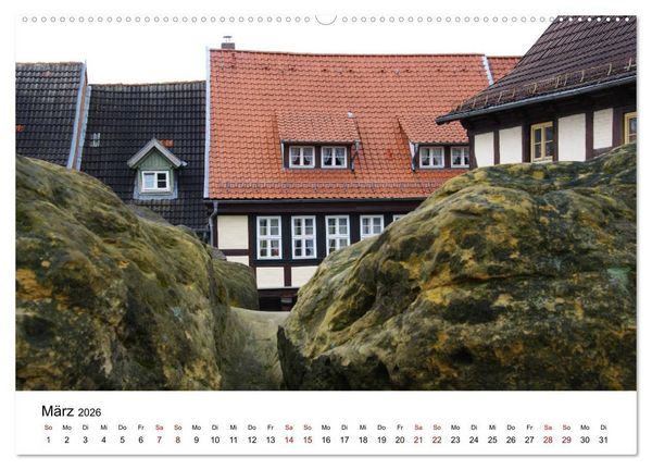 Produktbild: Weltkulturerbe Quedlinburg (hochwertiger Premium Wandkalender 2026 DIN A2 quer), Kunstdruck in Hochglanz