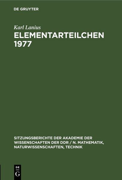 Produktbild: Elementarteilchen 1977